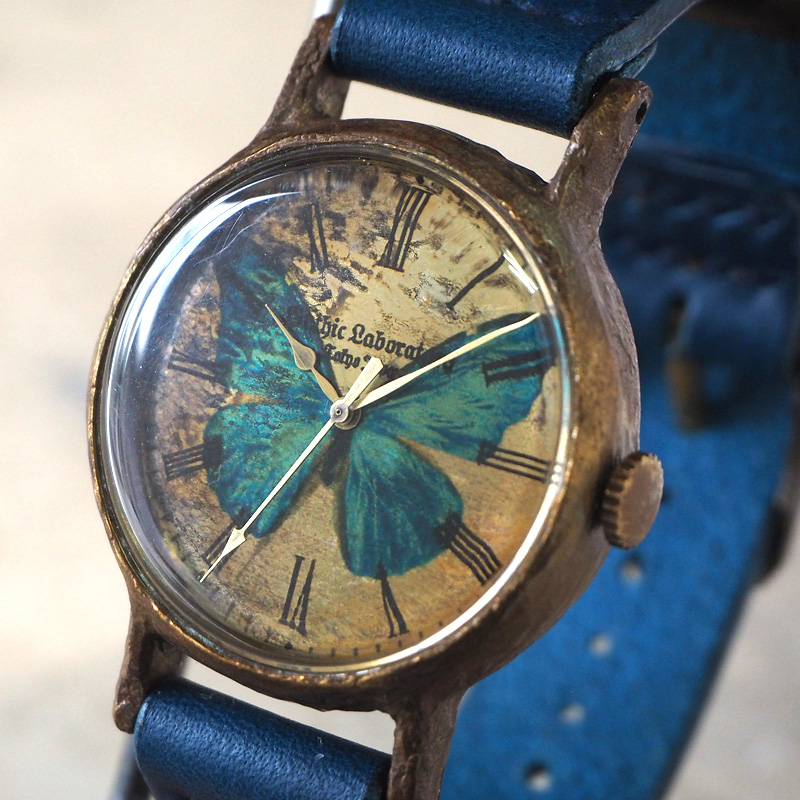 Gothic Laboratory（ゴシックラボラトリー）手作り腕時計 “モルフォ蝶 